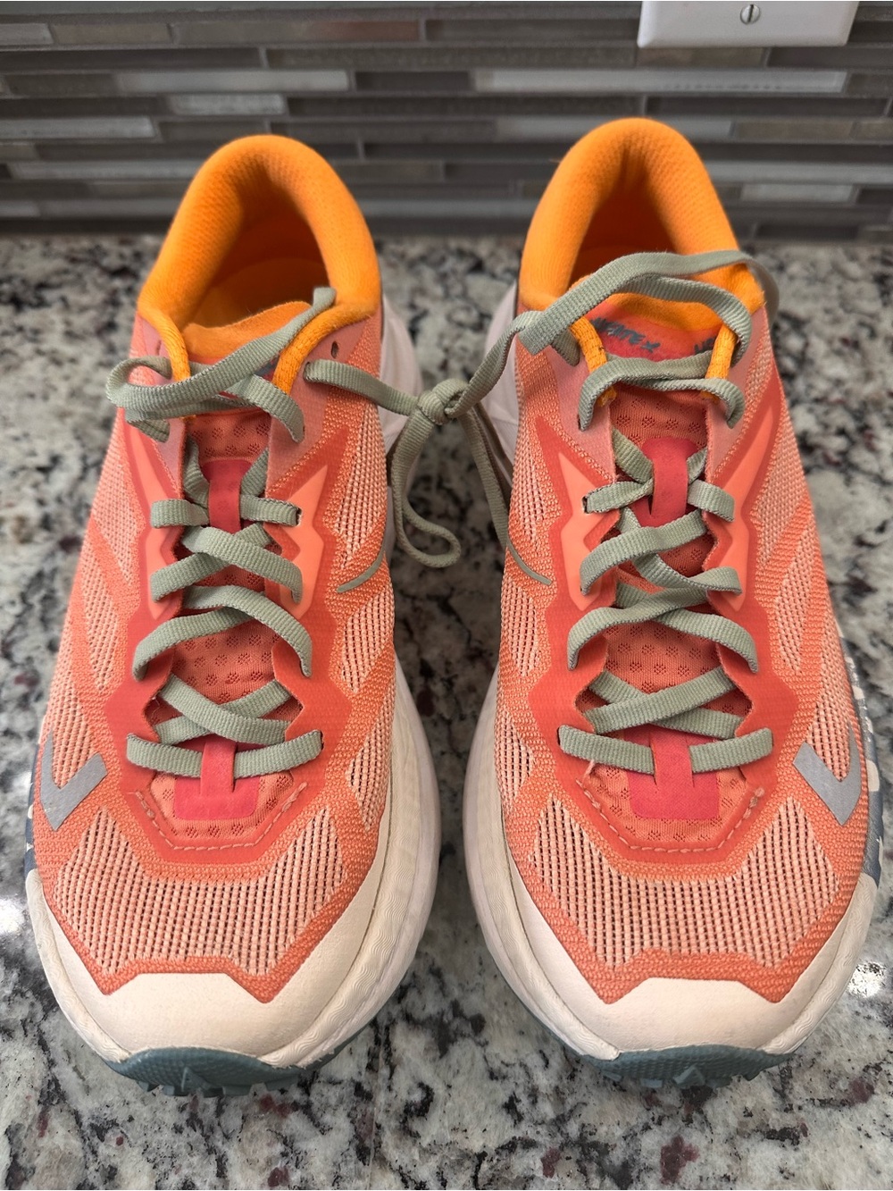 Hoka Mafate X Womens Sz 8 B Feldspar Mountain Fog Run Walk Hike Shoe Sneaker EUC